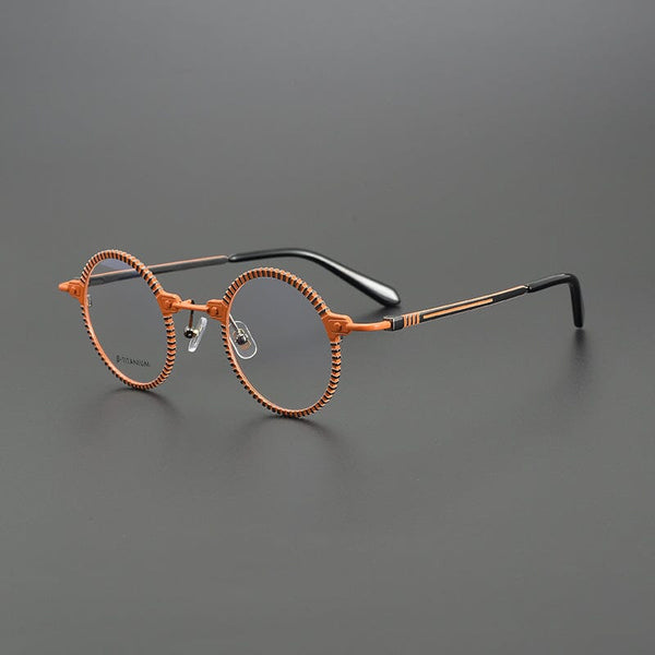Bevin Round Titanium Glasses Frame