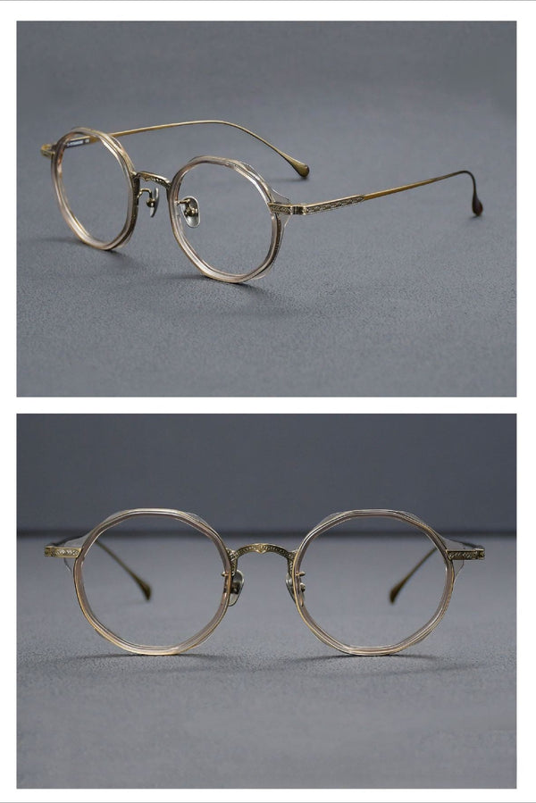 Jazzy Classic Round Acetate Glasses Frame