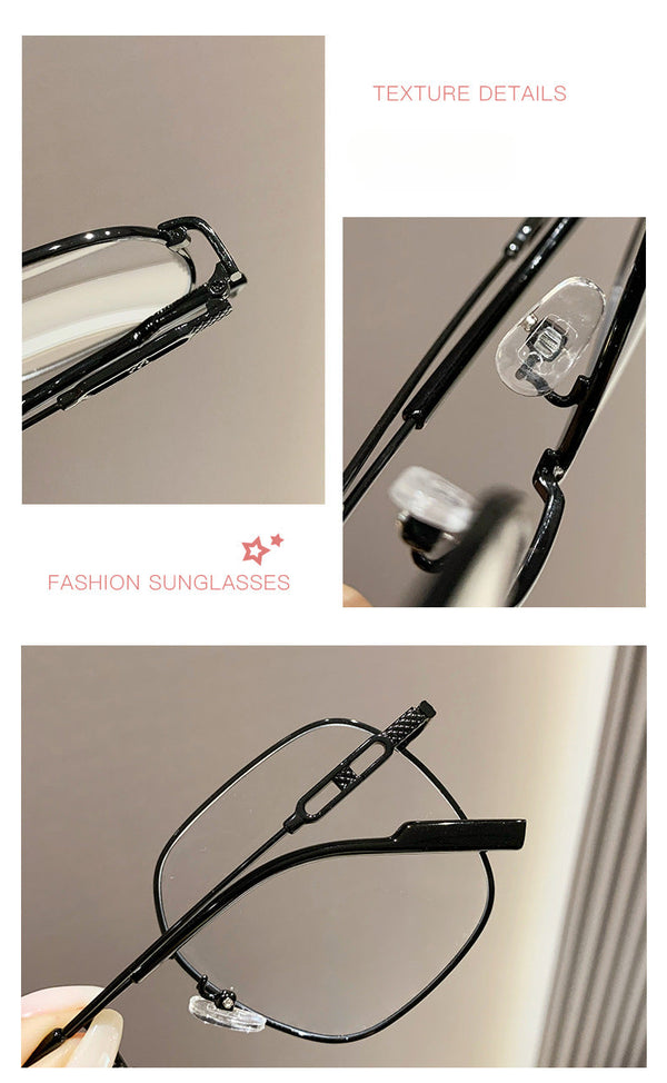 Fashion Metal Square Glasses