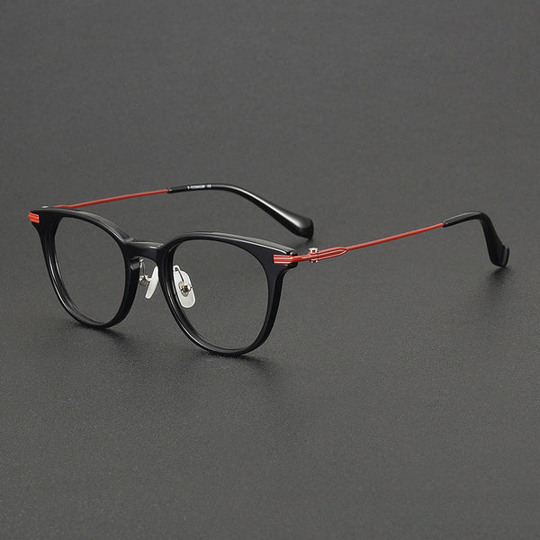 Tozo Vintage Titanium Round Glasses Frame