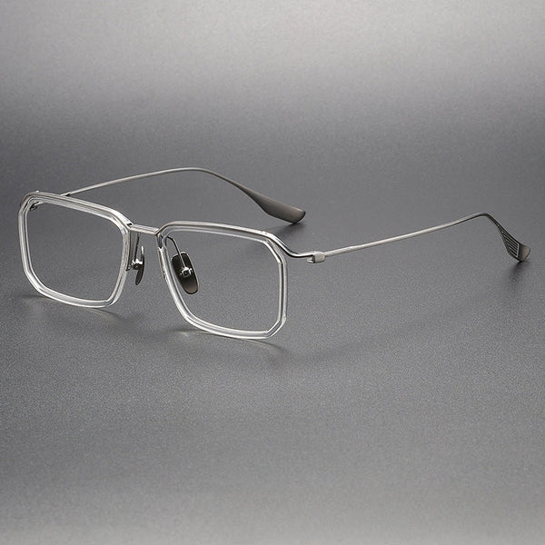 Retro Titanium Square Glasses Frame DATA423