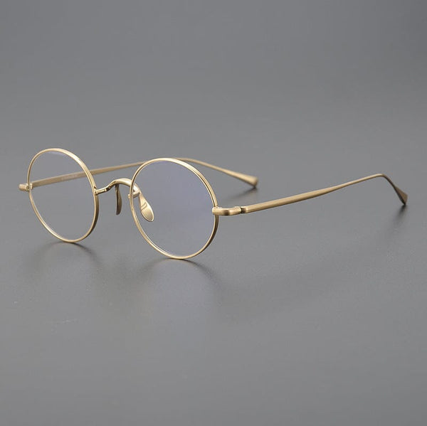 Biron Vintage Round Titanium Eyeglasses Frame
