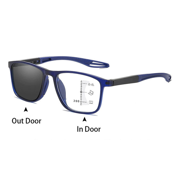 Ultra-Light Multifocal Photochromic Progressive Anti-Blue Light Reading Glasses-CML029