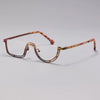 Pure Titanium Square Half Rim Eyeglasses Frame - CM185898