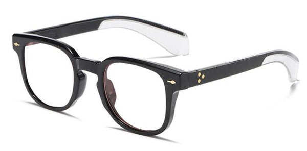 Bruce Vintage Rivet Square Glasses Frame