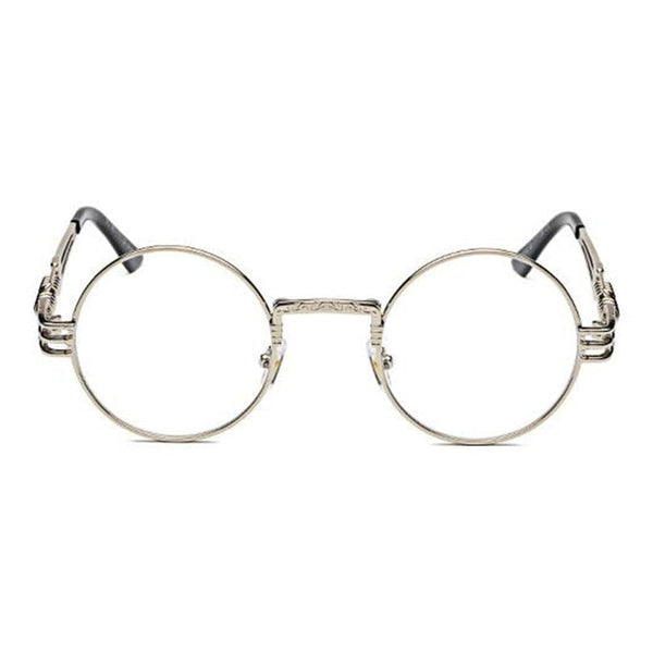 Buck Vintage Steampunk Round Glasses Frame