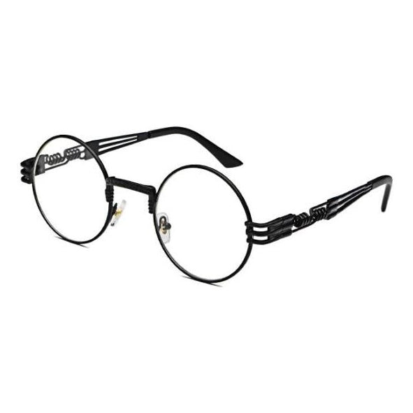 Buck Vintage Steampunk Round Glasses Frame