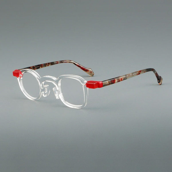 Cham Fashion Geometric Acetate Glasses Frame