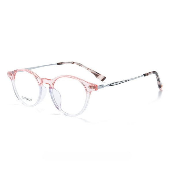 Zylan Retro Oval Titanium Glasses Frame