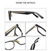 Youn Classic Square Acetate Glasses Frame