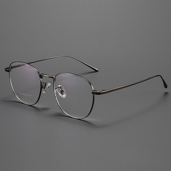 Titanium Vintage Round Eyeglasses Frames ST1052