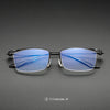 Lynch Versatile Rectangle Pure Titanium Half-frame Glasses Frame