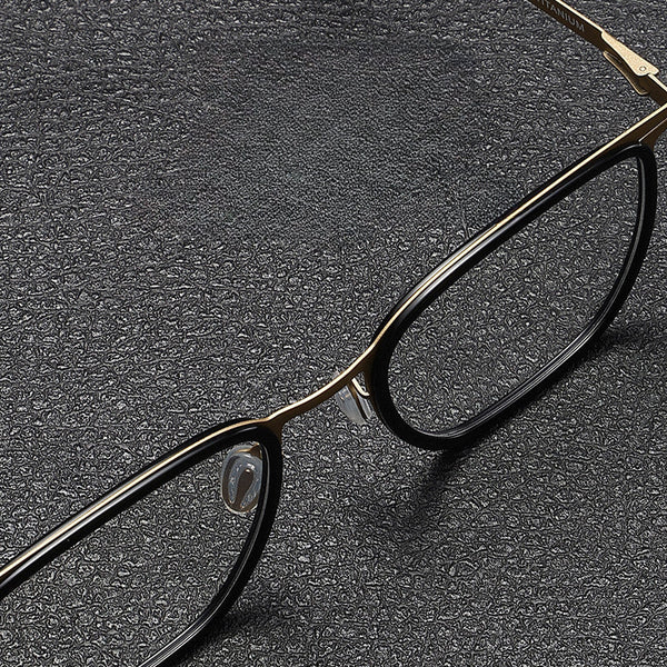 Moxley Retro Rectangle Titanium Business Glasses Frame