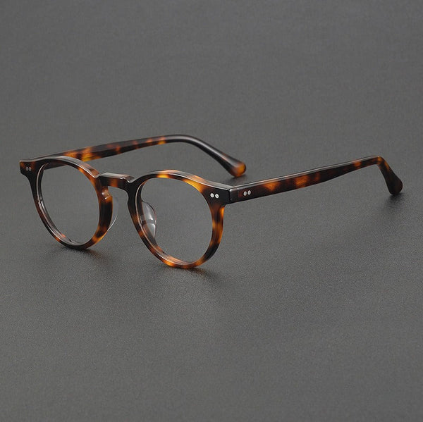 Lox Retro Oval Acetate Glasses Frame