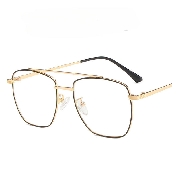 Oversize Aviator Metal Women Glasses