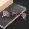 Diamond Cut Rimless Anti-Blue Light Anti-Fatigue Reading Glasses - CML2494