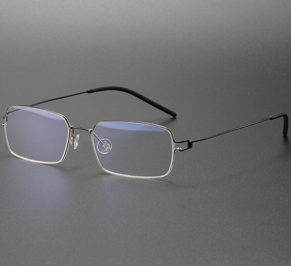 Retro Titanium Square Glasses Frame TIM