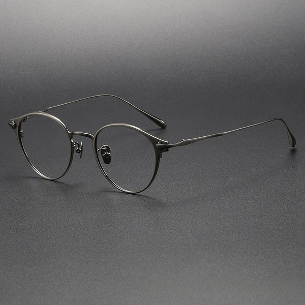 Titanium Vintage Oval Eyeglasses Frames respect-dome