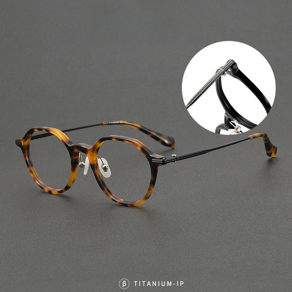 Wexler Vintage Titanium Round Glasses Frame