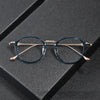 Schnurr Vintage Titanium Oval Glasses Frame
