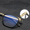 Moxley Retro Rectangle Titanium Business Glasses Frame