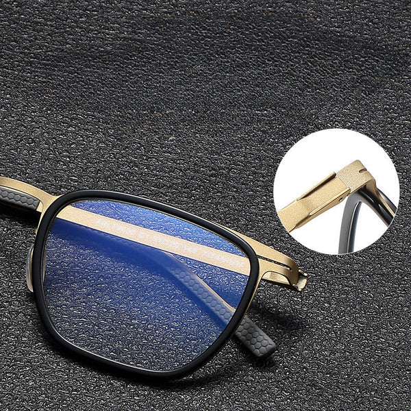 Moxley Retro Rectangle Titanium Business Glasses Frame