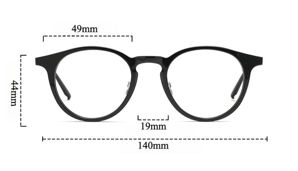 Newby Vintage Round Ultra-light Titanium Glasses Frame