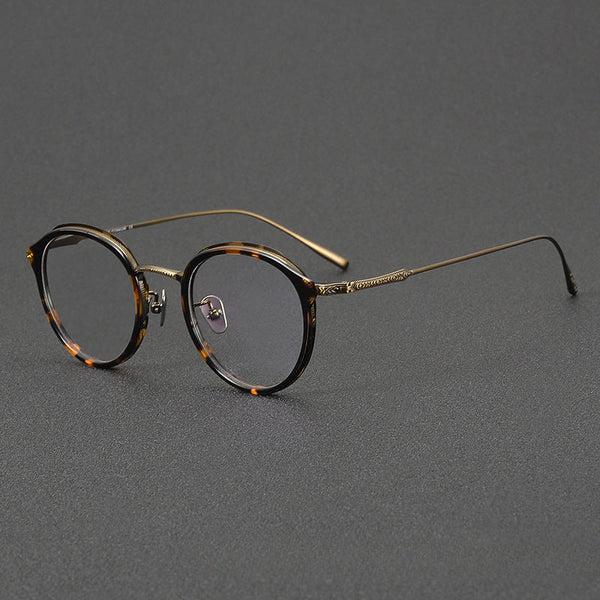 Varma Vintage Titanium Round Glasses Frame