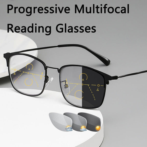 Men's Progressive Bifocal Multifocal Reading Glasses - CML30031