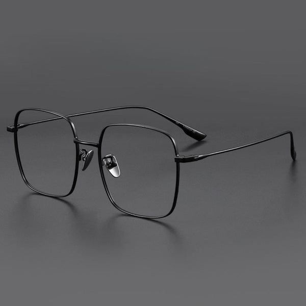 Retro Titanium Square Glasses Frame 121219