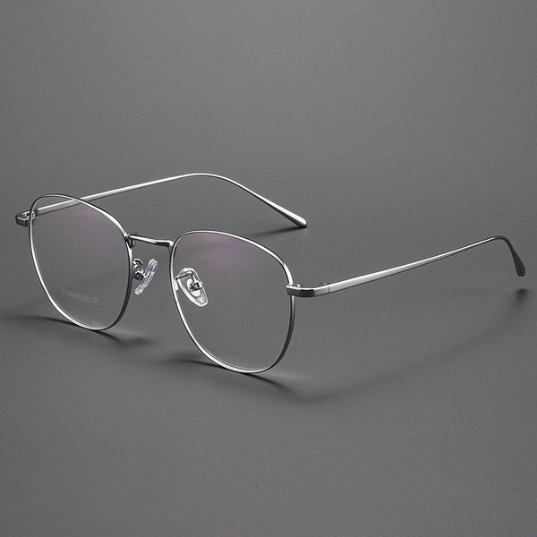 Titanium Vintage Round Eyeglasses Frames ST1052