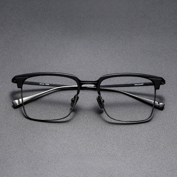 Winer Retro Titanium Square Glasses Frame