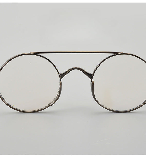 Titanium Vintage Round Eyeglasses Frames BY 9500+