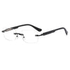 Croxx Square Frameless Stylish Embossed Anti-Blue Light Reading Glasses