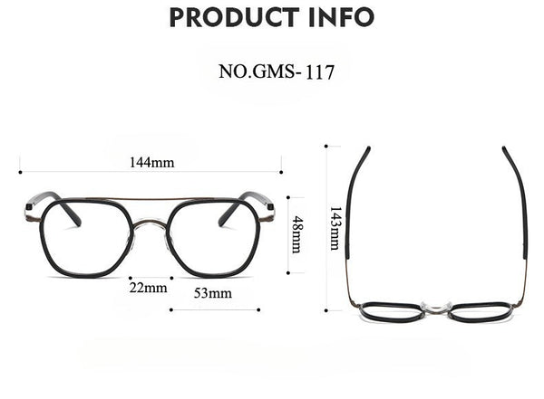 Mika Titanium Vintage Round Eyeglasses Frames