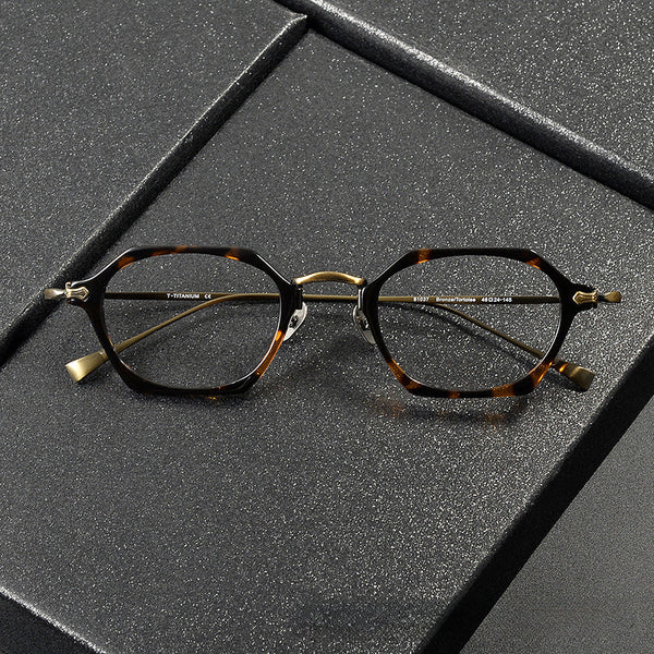 Tosta Vintage Titanium Polygon Glasses Frame