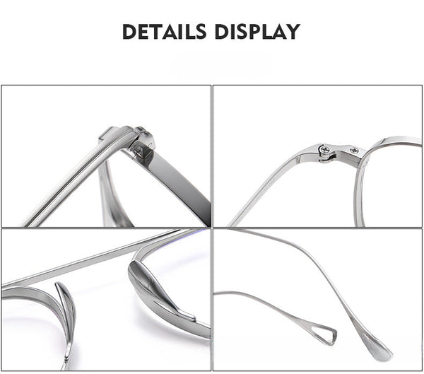 Retro Titanium Square Glasses Frame KMN9501