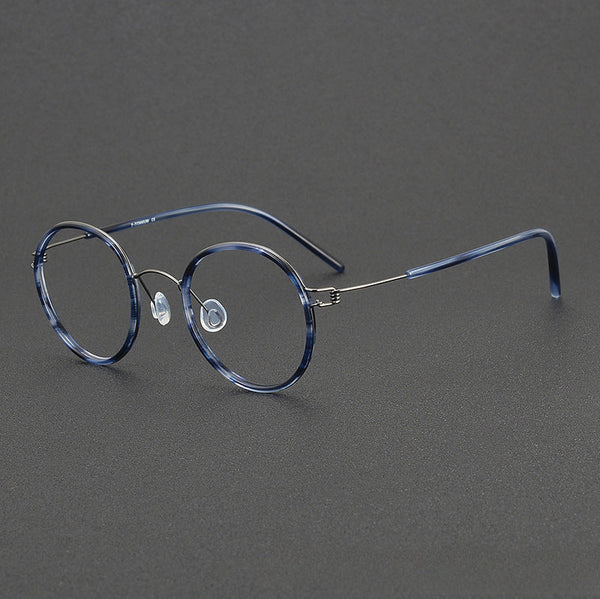 Osch Vintage Titanium Round Glasses Frame