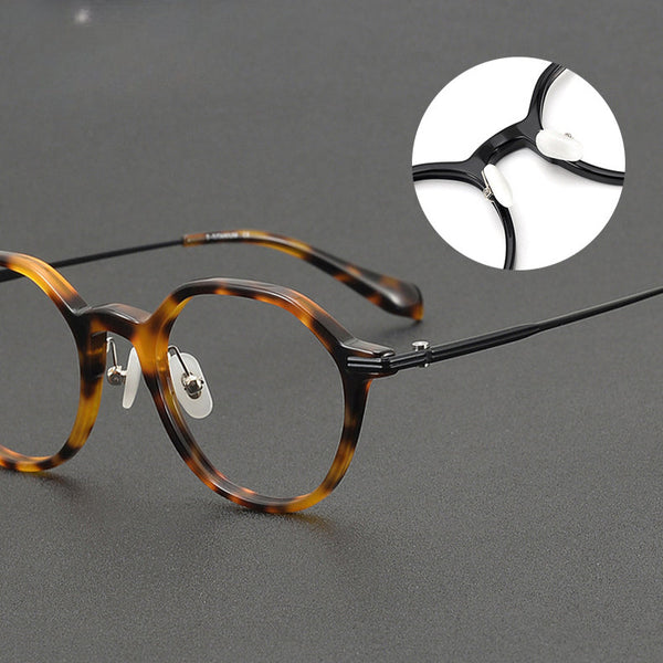 Wexler Vintage Titanium Round Glasses Frame