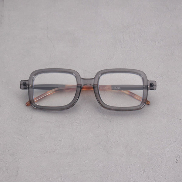 Des Vintage Black Square Glasses Frame