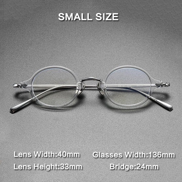 Drew Round Titanium Glasses Frame