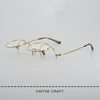 Harley Retro Round Titanium Flip-up Glasses Frame