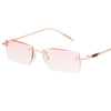Diamond Cut Rimless Anti-Blue Light Anti-Fatigue Reading Glasses - CML2494