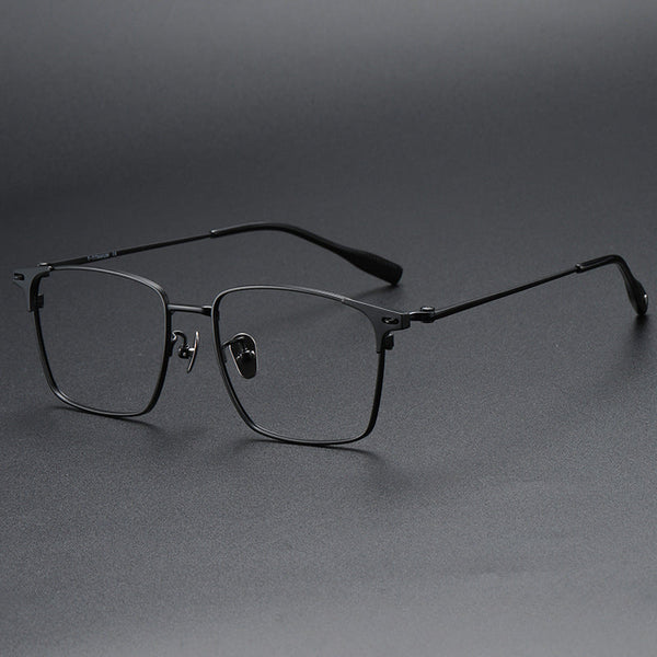 Teff Vintage Titanium Square Glasses Frame