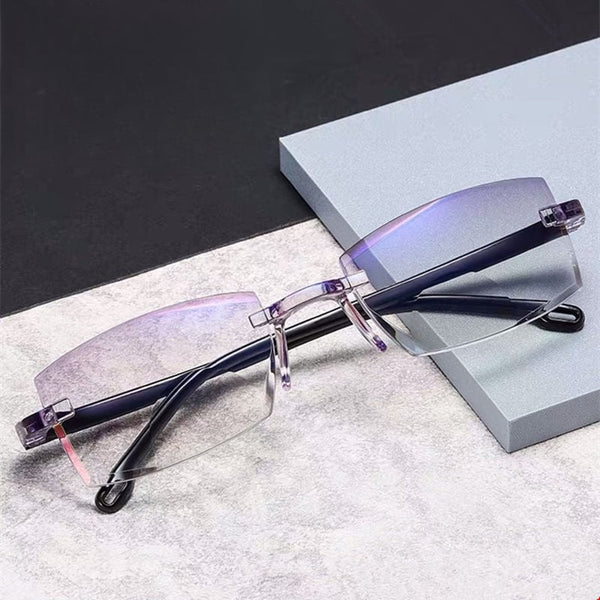 Smart Zoom Anti-Blue Light Frameless Reading Glasses