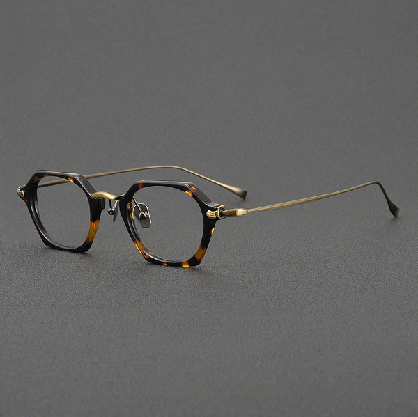 Tosta Vintage Titanium Polygon Glasses Frame