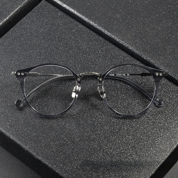 Urso Vintage Titanium Round Glasses Frame