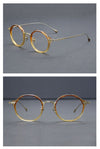 Jazzy Classic Round Acetate Glasses Frame