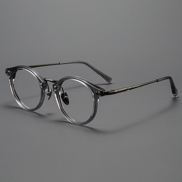 Sylor Titanium Vintage Oval Eyeglasses Frames
