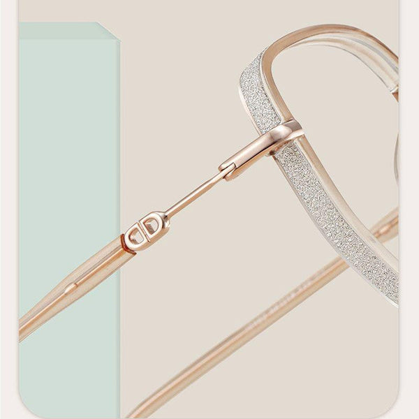 Women's Diamond Photochromism Anti-Blue Light Presbyopia Glasses